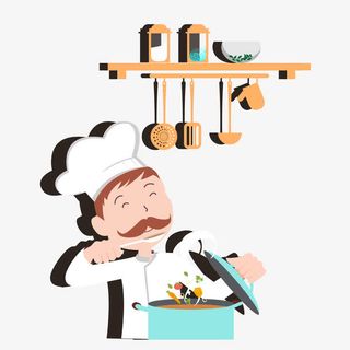 卡通可爱厨师免抠