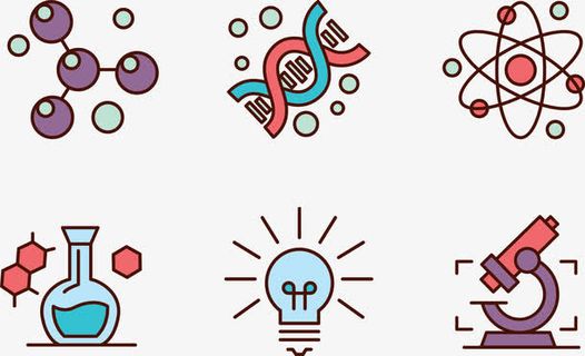 生命科学卡通图标免抠