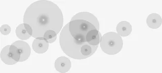 灰色清新圆圈免抠