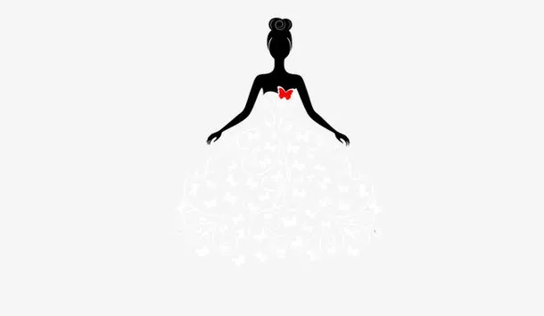 创意婚纱免抠