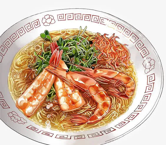 卡通海鲜面免抠