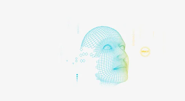 创意科技感面具效果免抠