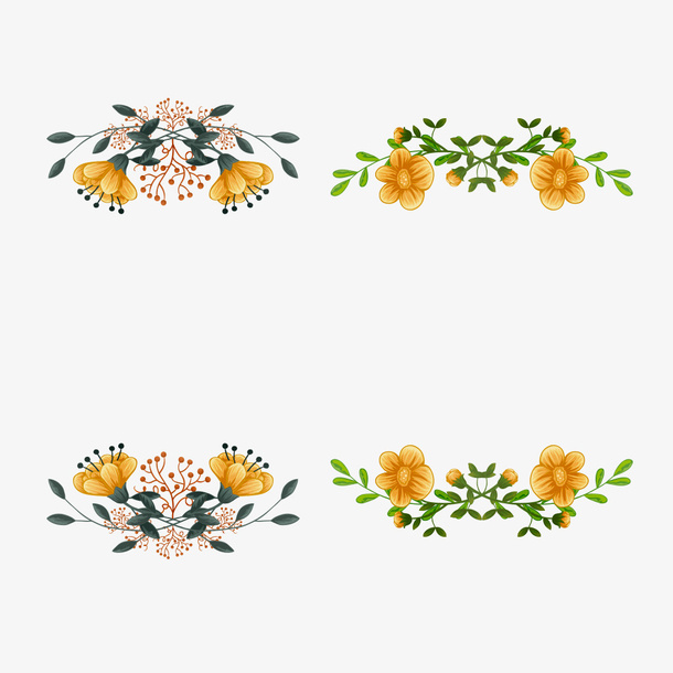 装饰花朵免抠