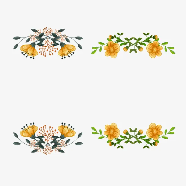 装饰花朵免抠