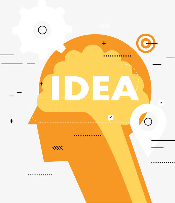 人类思考过程图免抠