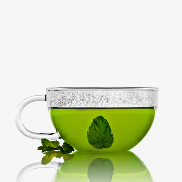 绿茶和薄荷叶免抠