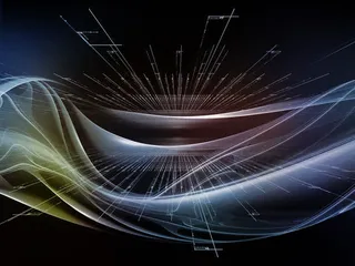 彩色时尚炫光背景免抠