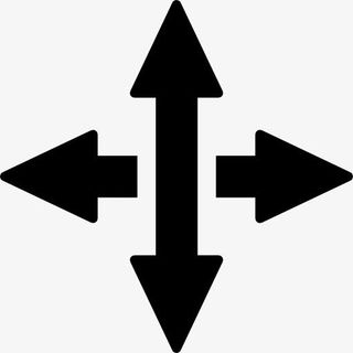 垂直和水平箭头图标免抠