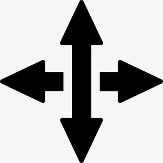 垂直和水平箭头图标免抠