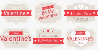 复古情人节封面免抠