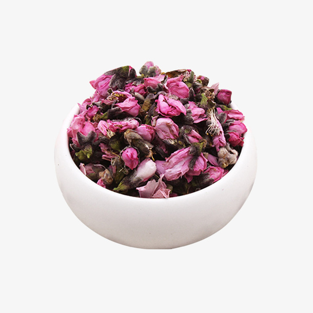 产品实物花草茶桃花茶免抠