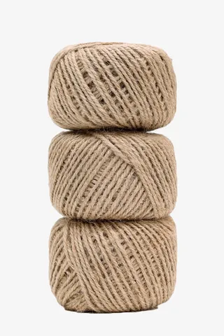 米色麻绳卷免抠