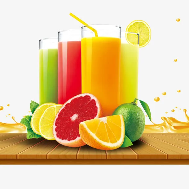创意果汁元素免抠