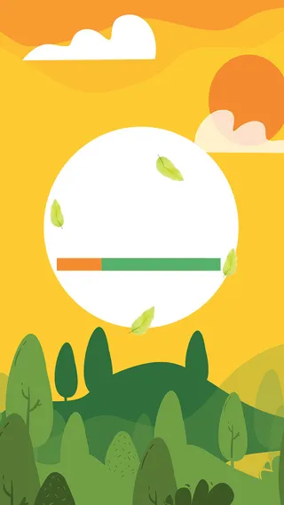 爱在春天里几何温暖H5海报背景psd下载高清