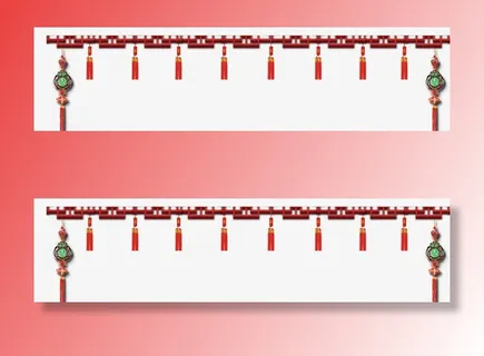 唯美精美中国风复古边框装饰免抠