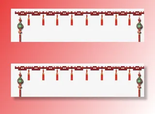 唯美精美中国风复古边框装饰免抠