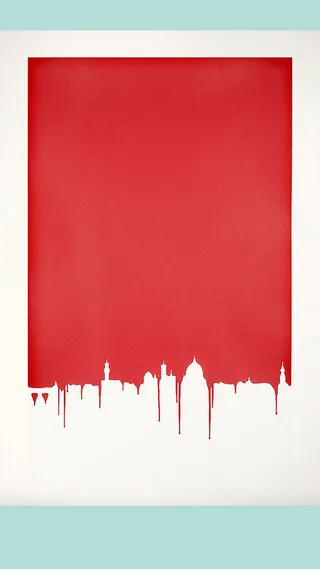 撞色红色油墨滴画背景高清