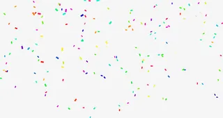 彩色漂浮礼花免抠漂浮其他元素