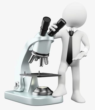 3d小人卡通3d小人图案 研究科学免抠