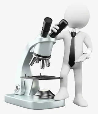 3d小人卡通3d小人图案 研究科学免抠