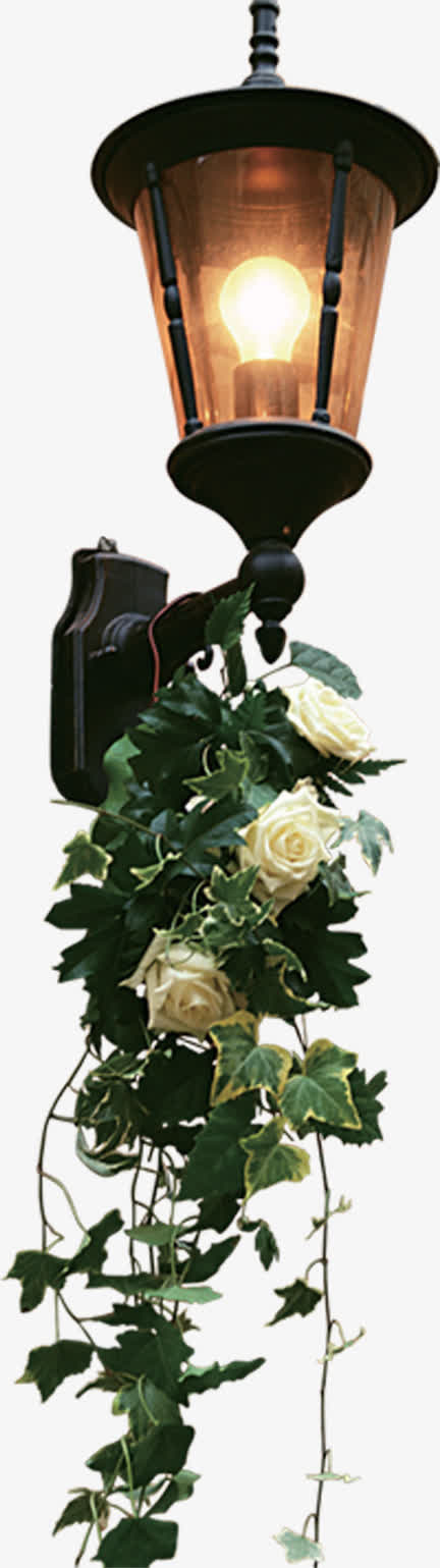 路灯中国古典元素免抠