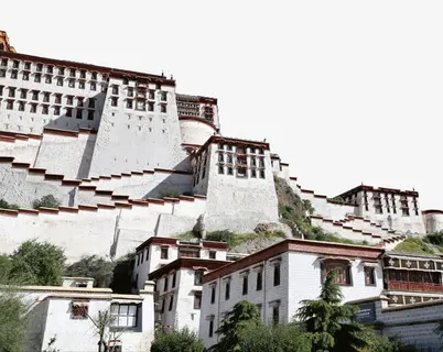 拉萨景点布达拉宫免抠