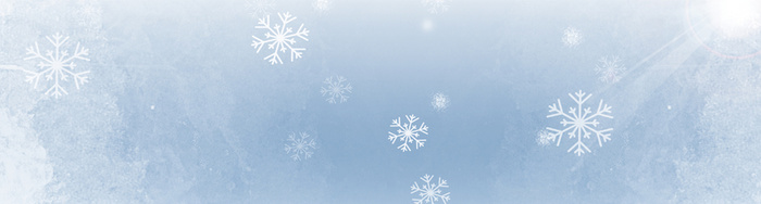 雪景梦幻蓝色banner背景高清