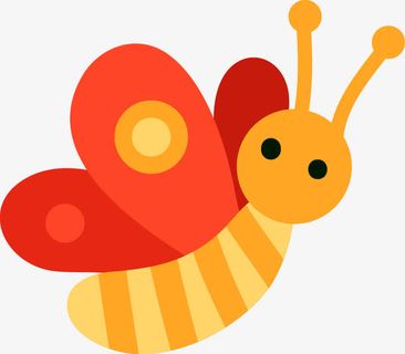 卡通昆虫矢量PNG图免抠