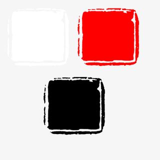 年黑白红印章免抠