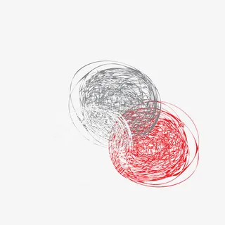 手绘涂鸦时尚圈圈背景矢量素材