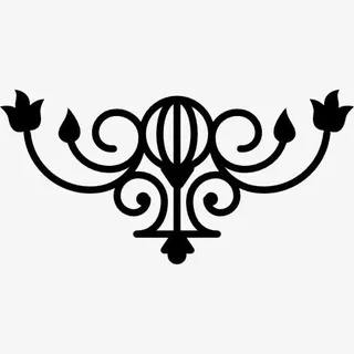 花蕾设计的藤和叶子的轮廓图标免抠