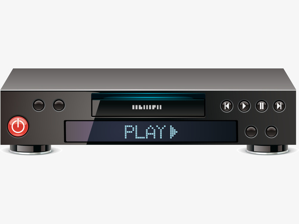 黑色的卡通DVD免抠