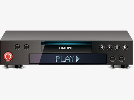 黑色的卡通DVD免抠