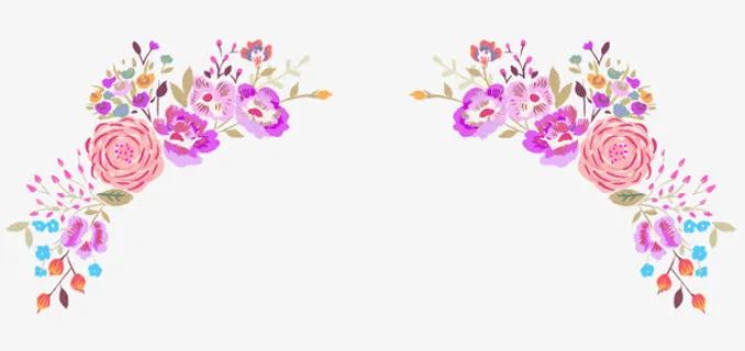 鲜花边框免抠