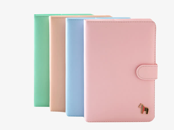 马卡龙色记账本免抠