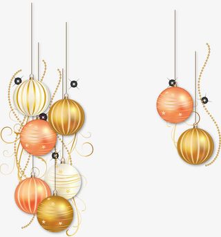 圣诞节挂饰装饰图案免抠