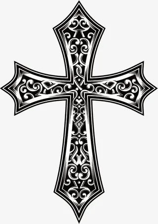 十字架矢量图免抠