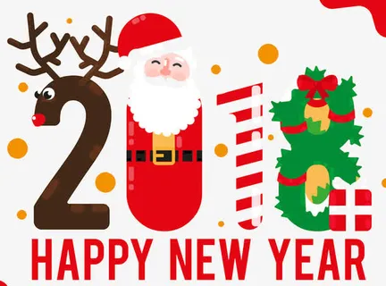 圣诞节卡通数字海报设计免抠