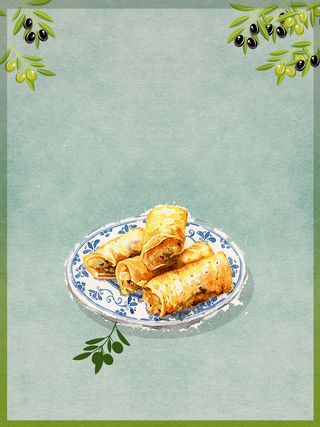 绿色淡雅二十四节气立春背景素材高清