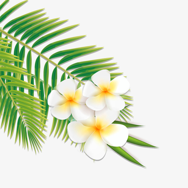 绿叶植树节背景简约免抠动植物植物元素