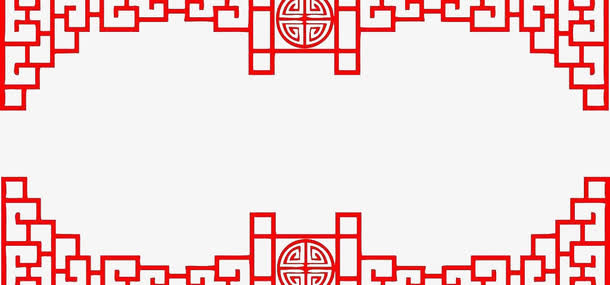 创意中国风国学边框元素免抠
