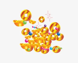 钱币元宝免抠图素材免抠