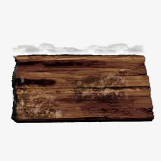 冬日海报木板边框素材免抠