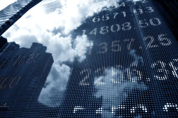 外墙上面的股票走势免抠