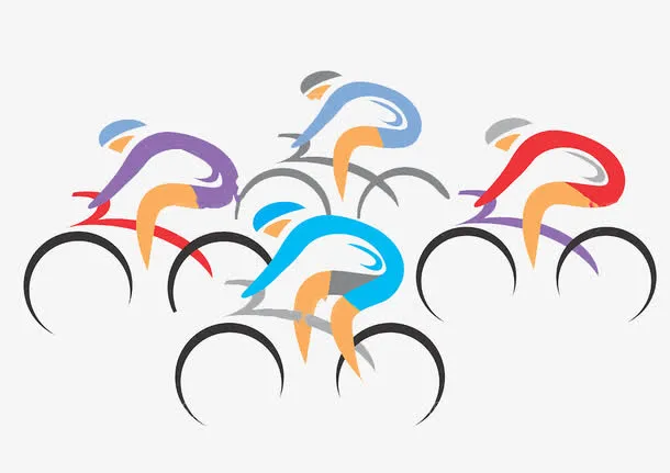 时尚BMX运动小轮车免抠