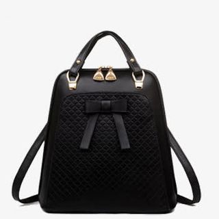 蝴蝶结真皮包免抠