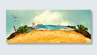 地中海风情海报旅游高清