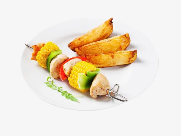 鸡肉蔬菜扦子免抠