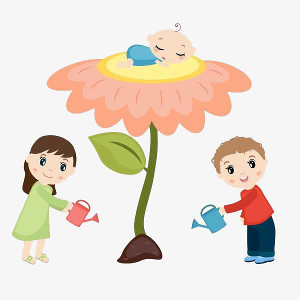 给葵花浇水免抠