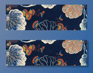 日式染印布纹背景高清